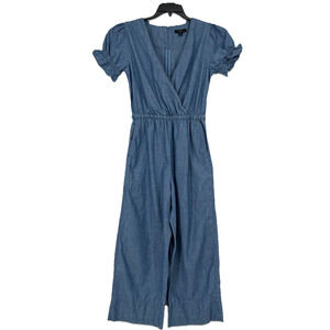 J. Crew denim chambray Jumpsuit